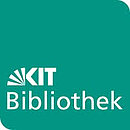 Grünes Logo mit weißer Schrift mit dem Inhalt KIT Bibliothek 
