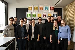 Teilnehmer des Design-Thinking-Workshops der Studienrichtung Digitale Medien Mediapublishing und Gestaltung an der DHBW Mannheim