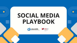 Bild im Querformat mit dem Cover des Playbooks, darauf die Logos der Lebenshilfe MSH und der DHBW Mannheim.