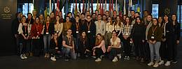 Gruppe Studierender der DHBW-Studienrichtung International Business am Europäischen Gerichtshof in Luxemburg