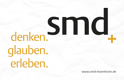 Logo smd Mannheim Logo der christlichen Hochschulgruppe smd Mannheim