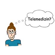 DTC-Telemedizin Still aus Video, Person mit Denkblase "Telemedizin?"
